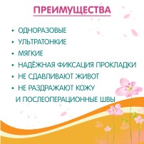 Трусы фиксирующие для прокладки, одноразовые Inseense размер М