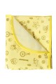 Клеенка подкладная c тесьмой (0,5 х 0,7 м) Inseense с ПВХ покрытием, (желтая с рисунком)