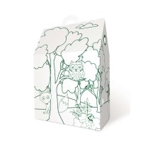 Развивающий домик-раскраска Лесная сказка Inseense 450х230х420 мм (картон)