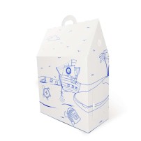 Развивающий домик-раскраска Морская сказка Inseense 450х230х420 мм (картон)