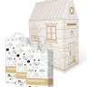Inseense  подгузники-трусики M 6-11 кг 46 шт х 3 упаковки MEGA V6 + подарочный домик "Кошкин домик" (картон) + восковые мелки