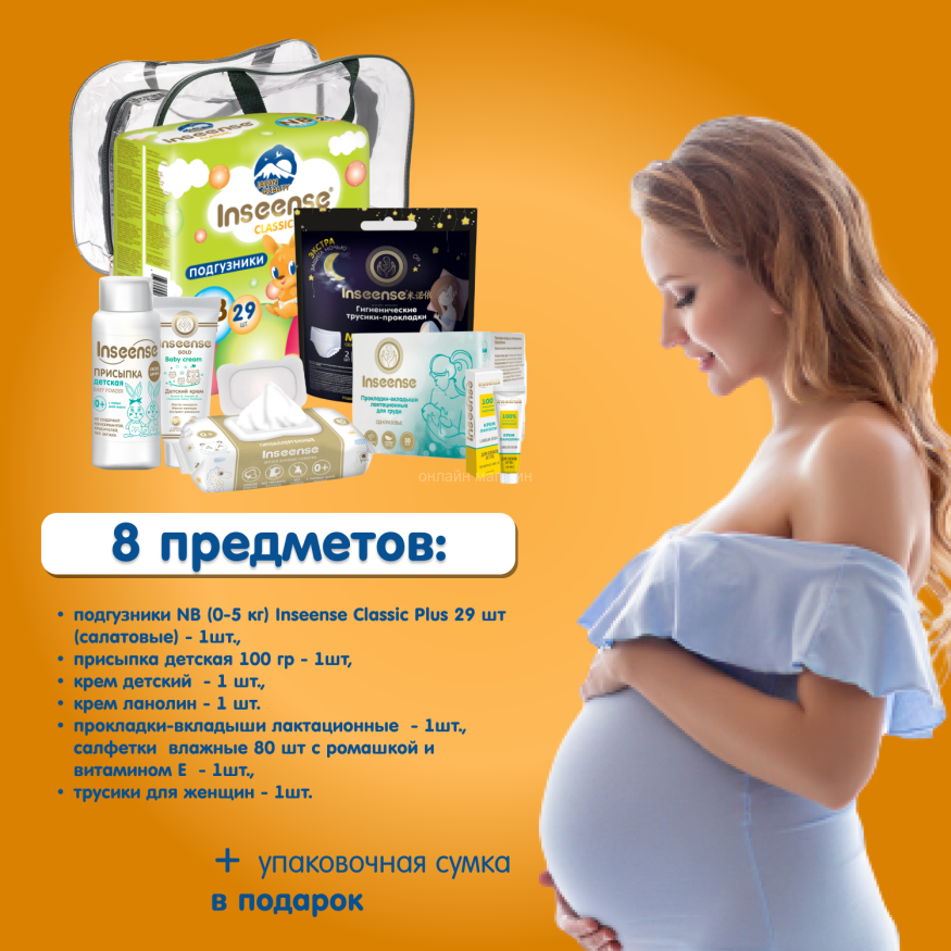 Сумка в роддом Inseense InsSVR5 (8 предметов)
