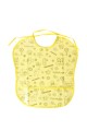 Нагрудник Inseense с кармашком, желтый с рисунком, 33х33 см