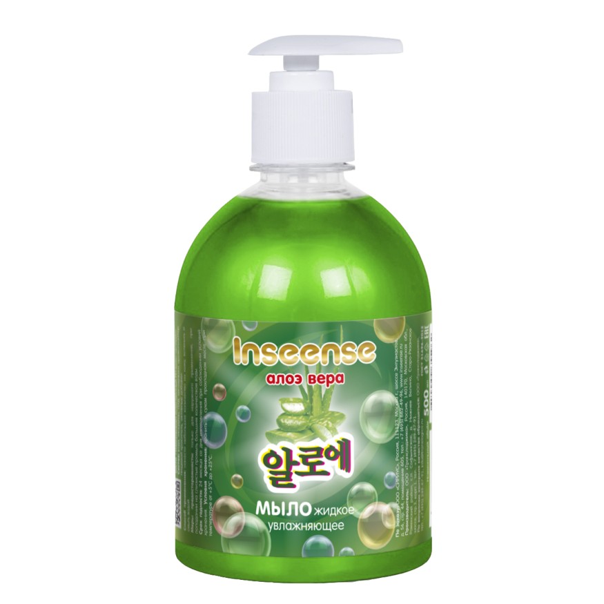 Увлажняющее жидкое мыло Алоэ Вера Inseense 500 мл с дозатором 1 шт