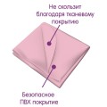 Клеенка подкладная с ПВХ покрытием Inseense 0,5 х 0,7м без тесьмы (розовая)  