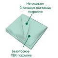 Клеенка подкладная с ПВХ покрытием Inseense 0,5 х 0,7м  без тесьмы (бирюзовая) 