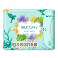 Прокладки женские Inseense Silk Care дневные, 4 капли, 240 мм/10 шт